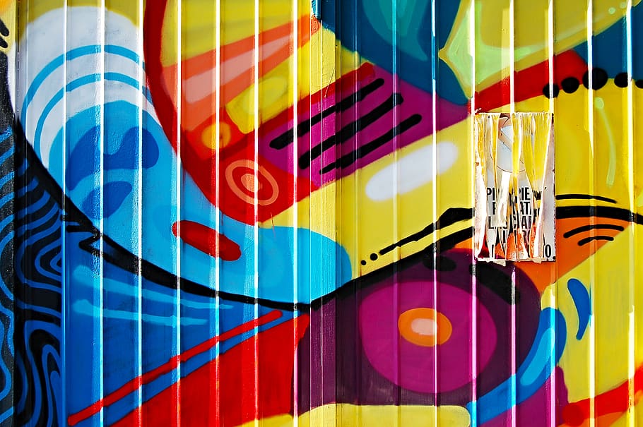 multicolored painting, art, graphics, modern art, symbol, flag HD wallpaper