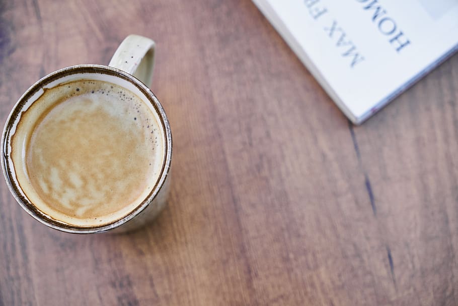 coffee, book, cup, read, study, the drink, books, morning, the work HD wallpaper