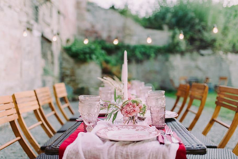 Table Setting, chairs, cutlery, flatware, silverware, tableware HD wallpaper