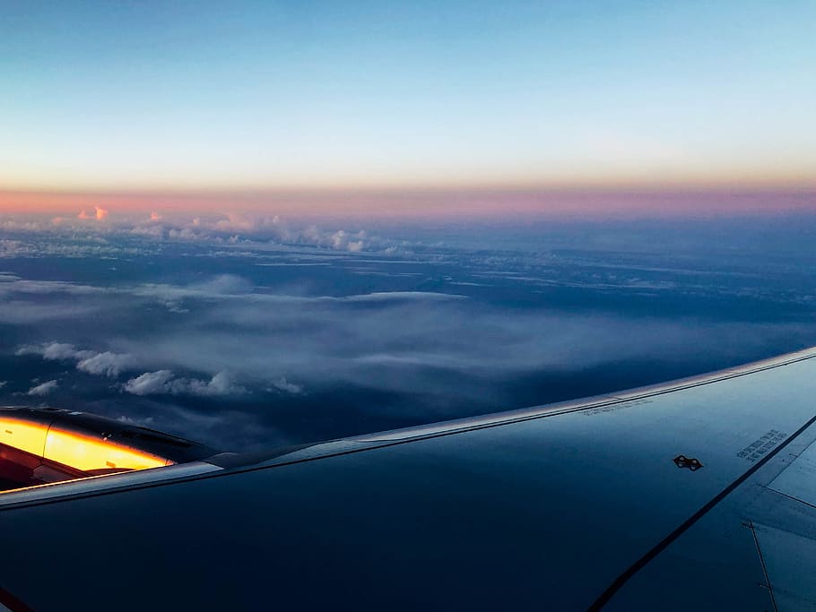 iceland, airplane, air vehicle, mode of transportation, flying HD wallpaper