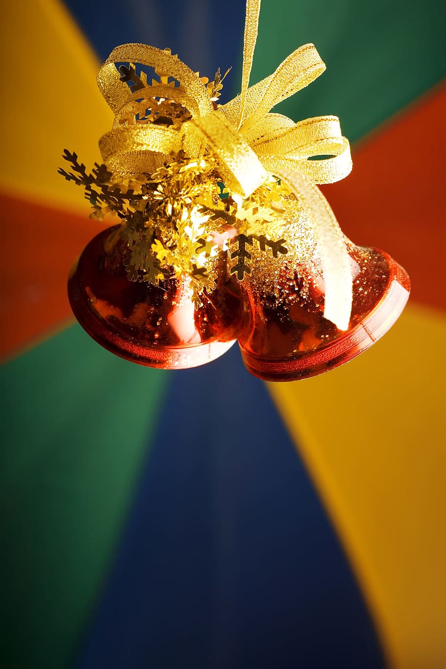 background, bell, bow, christmas, december, decoration, element HD wallpaper