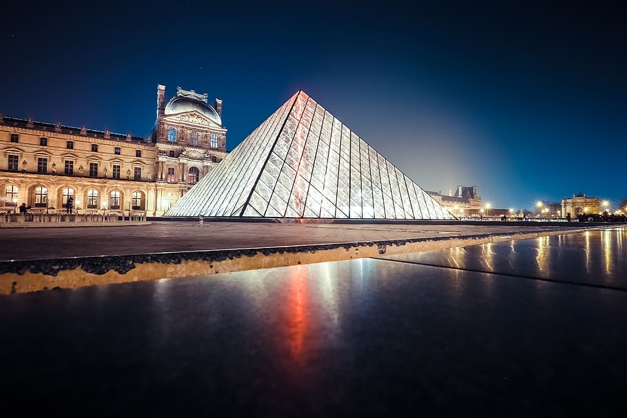 france, paris, louvre, architecture, built structure, building exterior HD wallpaper