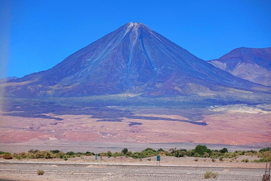 chile, atacama, desert, licancabur, south america, volcano HD wallpaper