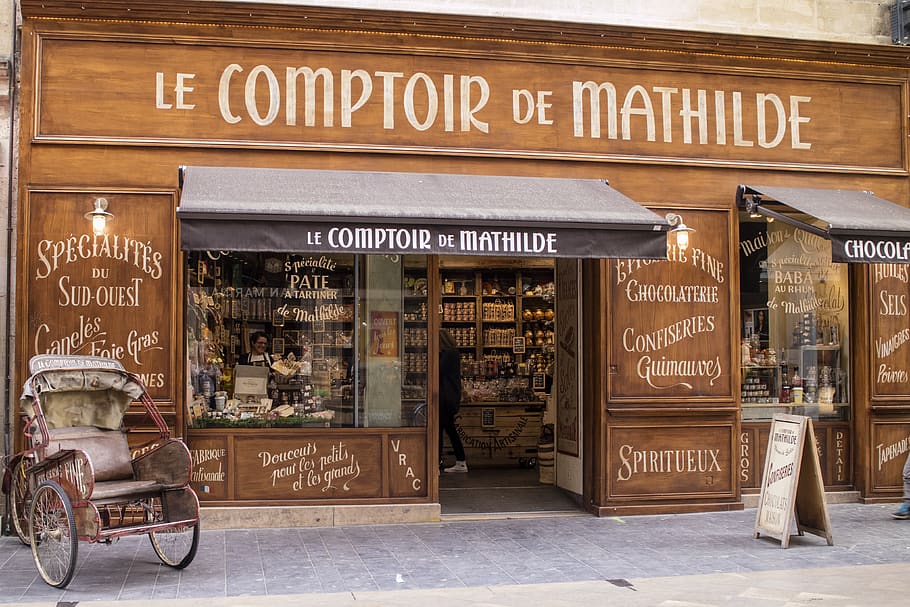 Le Comptoir De Mathilde Store Signage, commerce, daylight, market, HD wallpaper