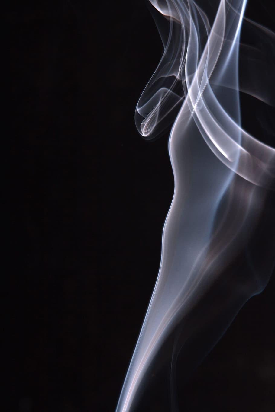 smoke, background, black, white, graphic, hot, isolated, curve HD wallpaper