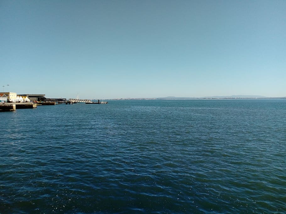 water, sea, sky, waterfront, clear sky, copy space, scenics - nature HD wallpaper