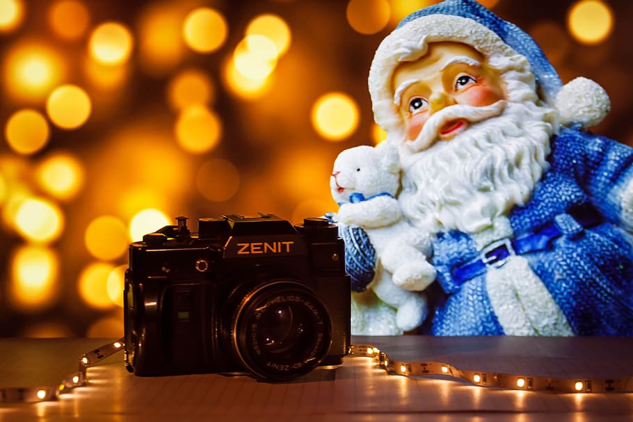 christmas, santa, zenith, led, camera, photography themes, hat HD wallpaper