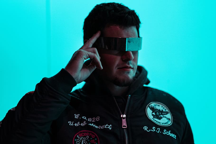 man wearing glasses and jacket, human, person, accessory, goggles HD wallpaper