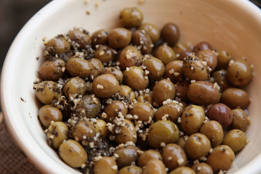 olives, food, food and drink, bowl, wellbeing, healthy eating HD wallpaper