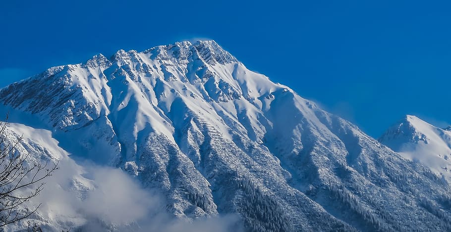 White Mountain, cold, landscape, mountain peak, nature, scenic HD wallpaper
