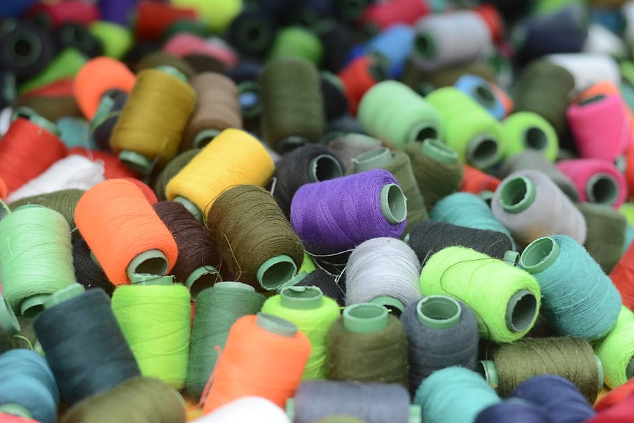 sewing thread lot, food, sweets, confectionery, toy, sphere, ball HD wallpaper
