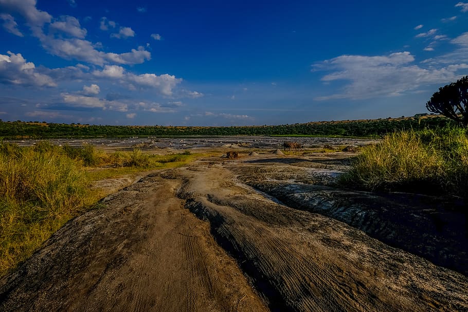 uganda, rubirizi, queen elizabeth national park, salt, nature, HD wallpaper
