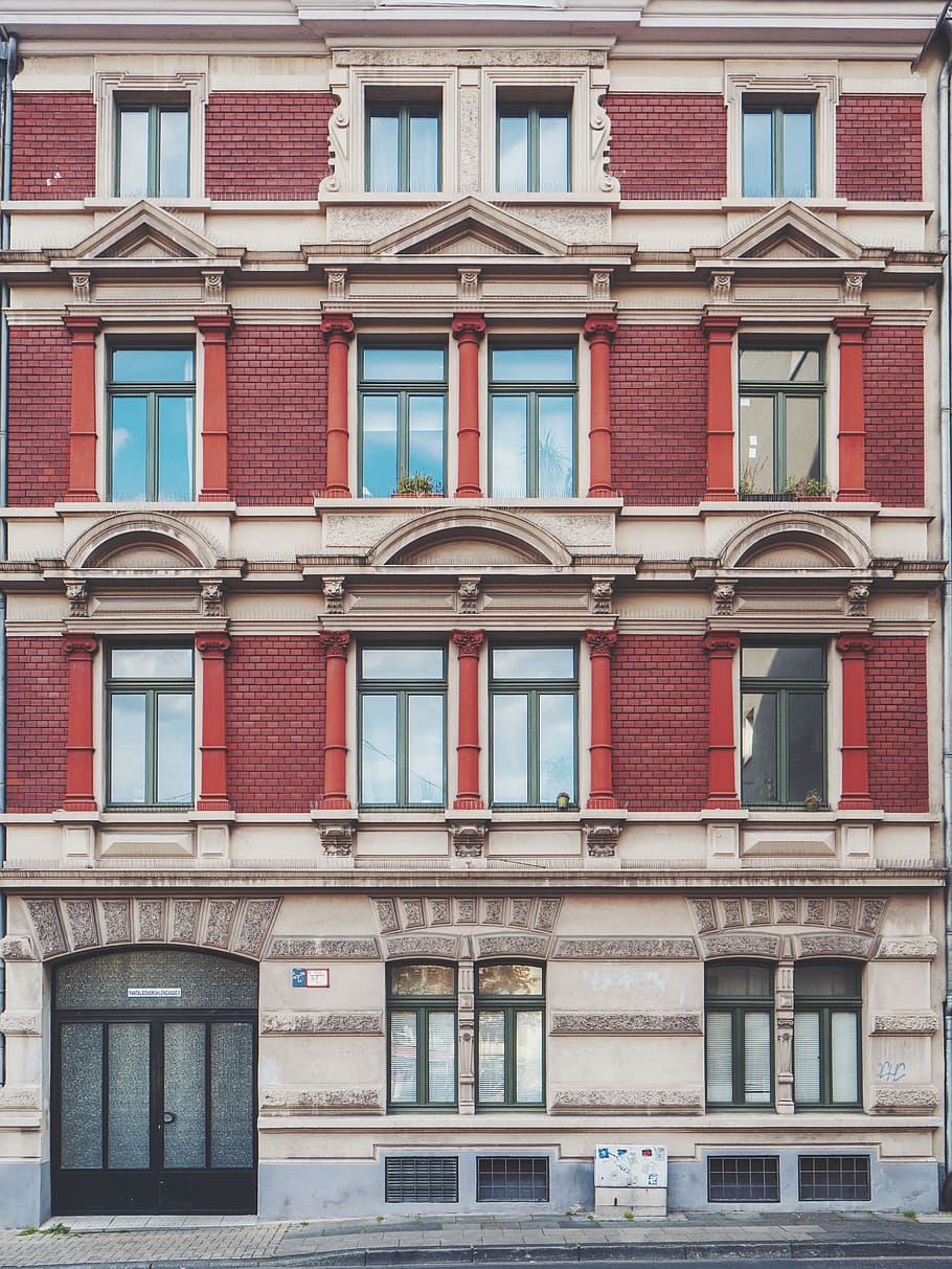 architecture, building, infrastructure, door, window, facade HD wallpaper