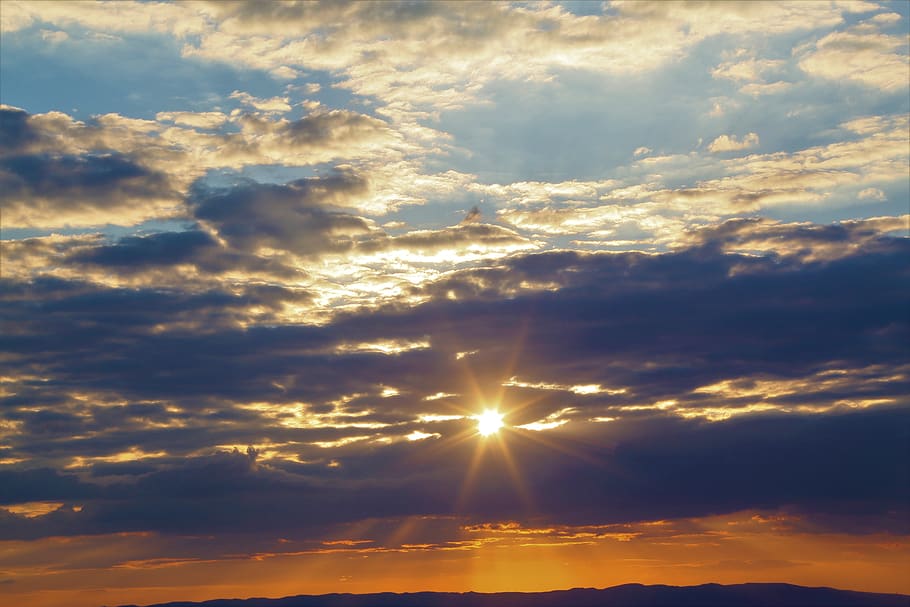 clouds, sky, nature, sunset, horizon, cloud - sky, beauty in nature HD wallpaper