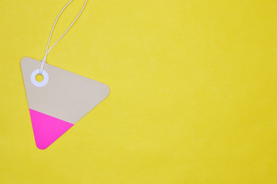 Gray and Pink Tag, background, bookmark, card, cardboard, colors HD wallpaper