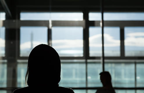alone, wait, mistery, haker, headshot, window, portrait, indoors HD wallpaper