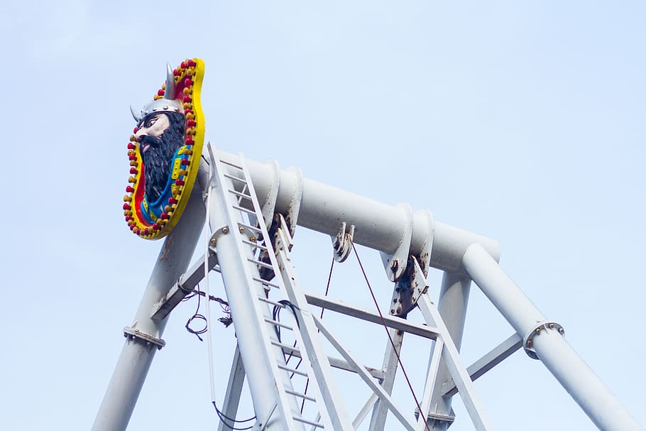 amusement park, roller coaster, theme park, vehicle, bicycle HD wallpaper