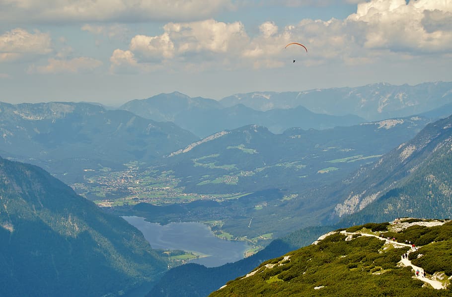dachstein, austria, alps, alpine, top, summer, mountains, panorama HD wallpaper