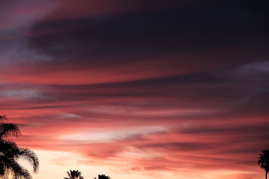 sunset wallpaper, nature, outdoors, sky, dusk, red sky, dawn HD wallpaper