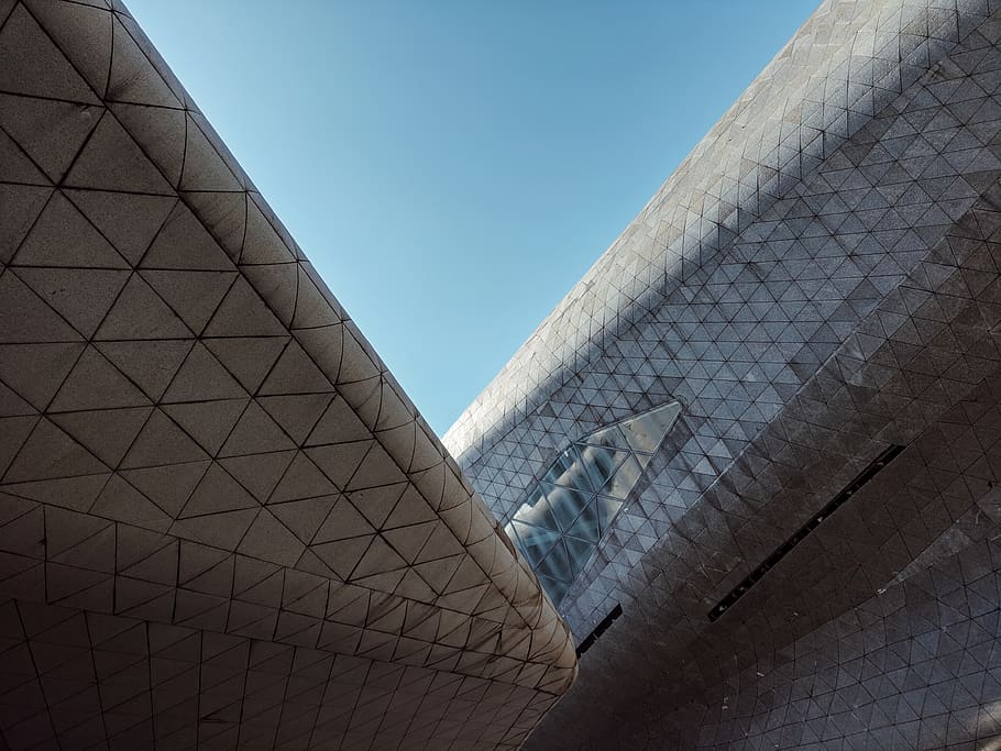 architecture, building, triangle, office building, window, observatory HD wallpaper
