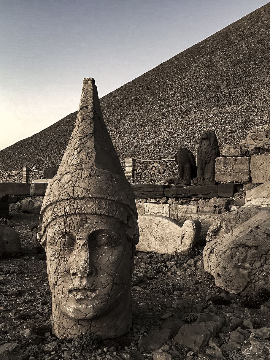 human face statue, architecture, history, ancient, the past, built structure HD wallpaper