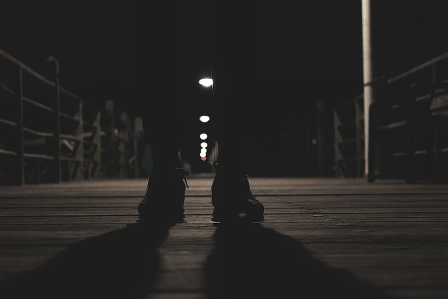 light, night, dusk, evening, weather, shadow, darkness, street light HD wallpaper
