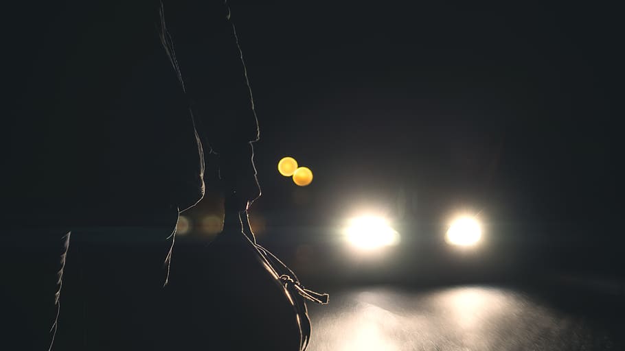 night, light, car, bokeh, lens flare, 52 week challenge, week1 HD wallpaper