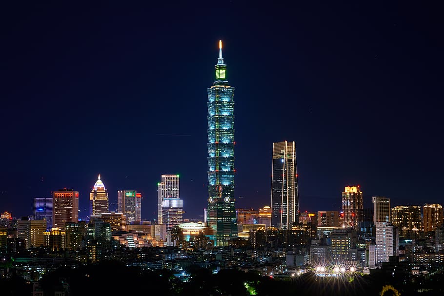 cityscape at night, building exterior, architecture, built structure HD wallpaper
