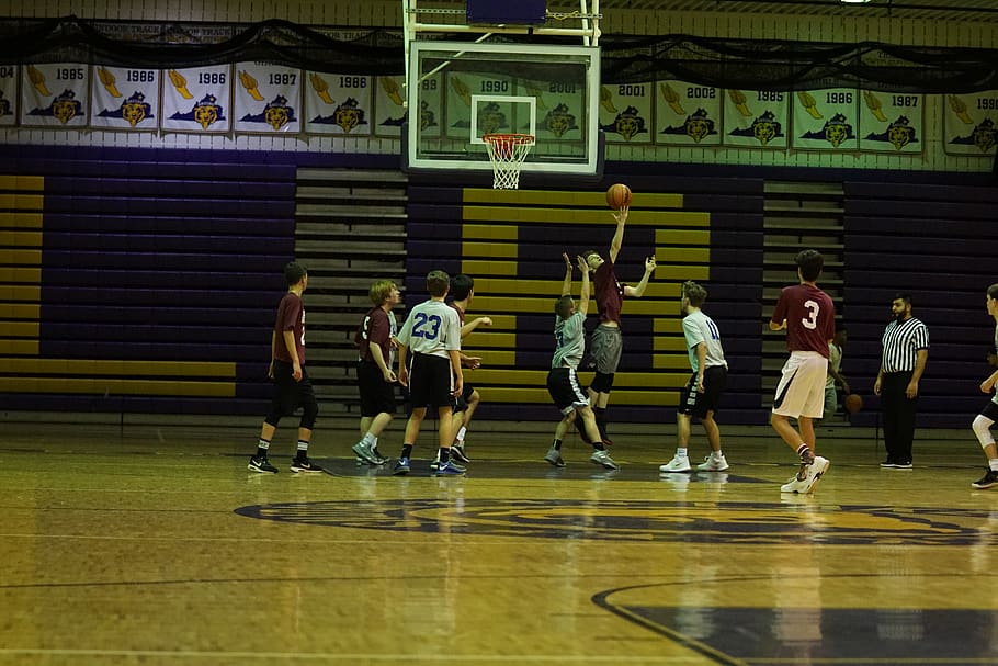 people playing basketball, person, human, sports, team, team sport HD wallpaper