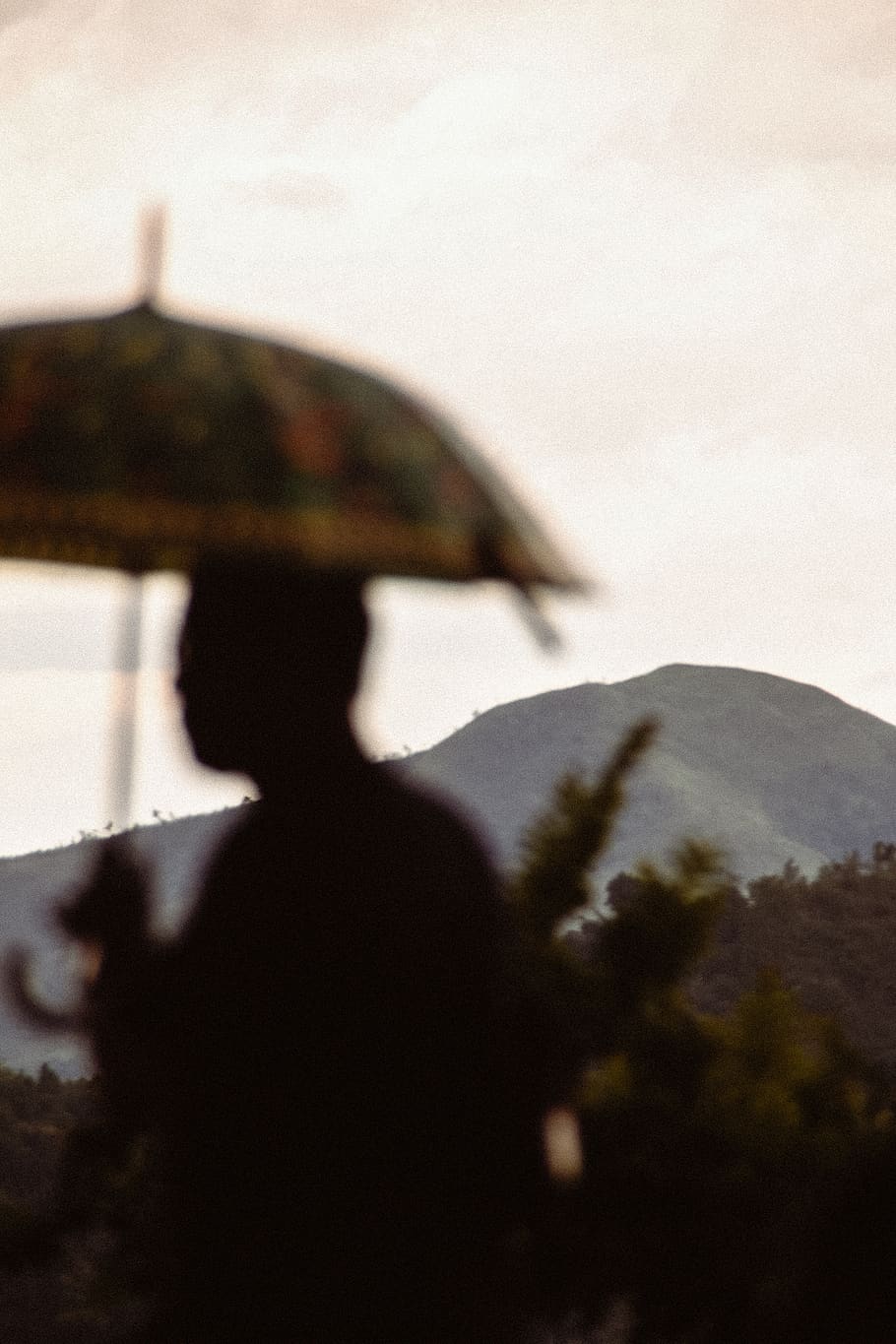 person standing while holding umbrella, outdoors, clothing, apparel HD wallpaper