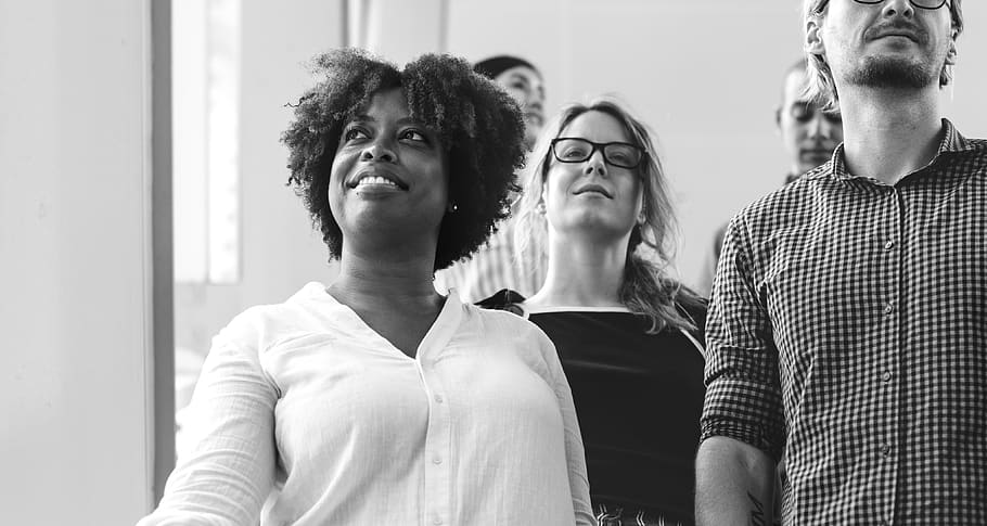 people, group, work, faces, city, diverse, women, group of people HD wallpaper