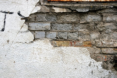 aged, background, block, break, brick, brickwall, crack, damaged HD wallpaper