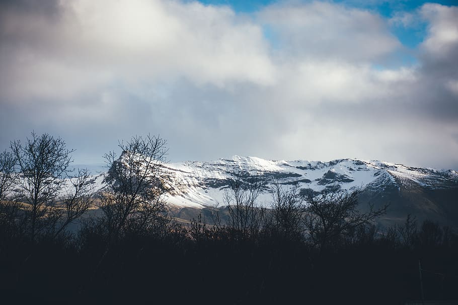 white snowcape mountain, nature, mountain range, outdoors, ice HD wallpaper