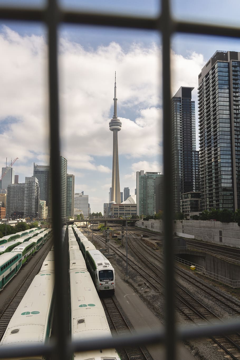 CN Tower can be seen through window, built structure, architecture HD wallpaper
