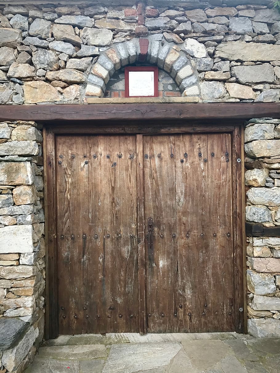 greece, mount athos, wood - material, architecture, entrance HD wallpaper