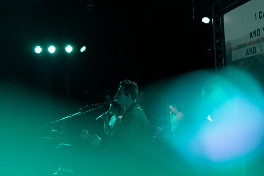 wallpaper, sing, praise, god, church, band, concert, light HD wallpaper