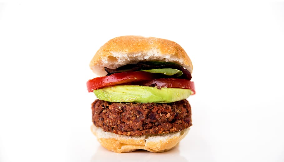 burger with tomato, food and drink, unhealthy eating, fast food HD wallpaper