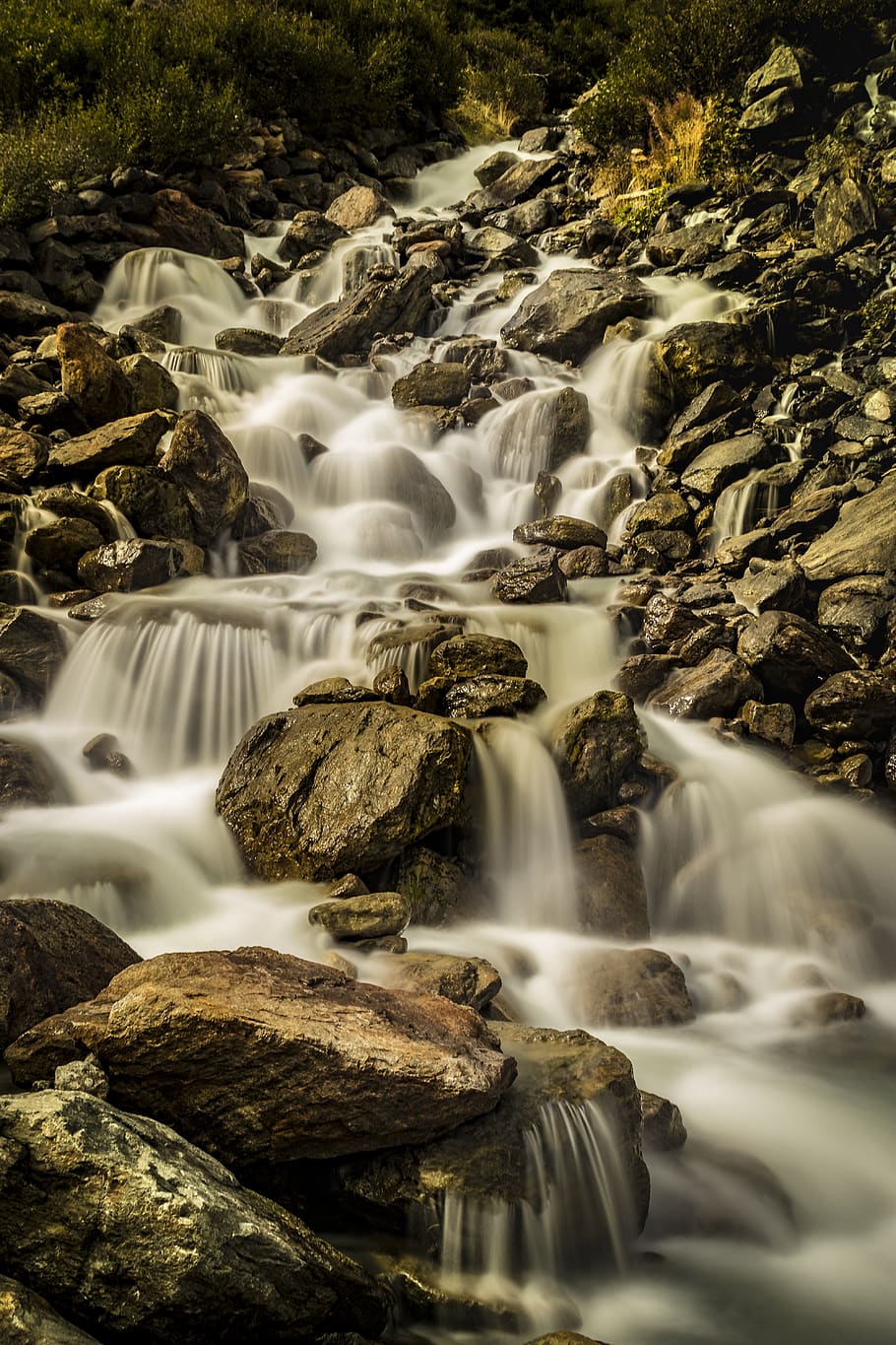 bach, waterfall, nature, landscape, river, creek, cascade, scenic HD wallpaper