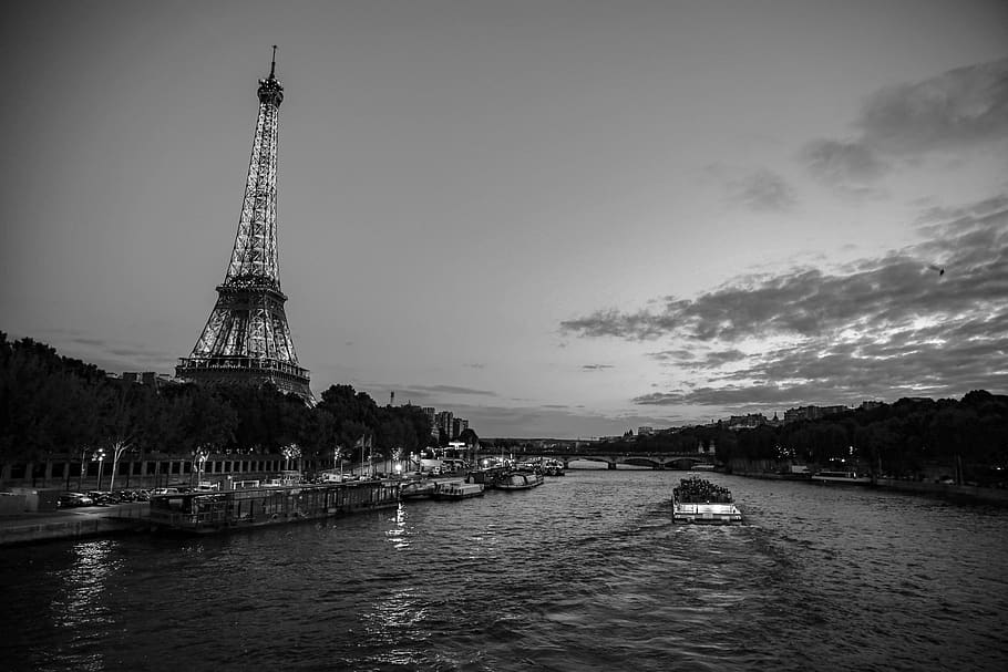 france, paris, water, sky, built structure, architecture, tower HD wallpaper