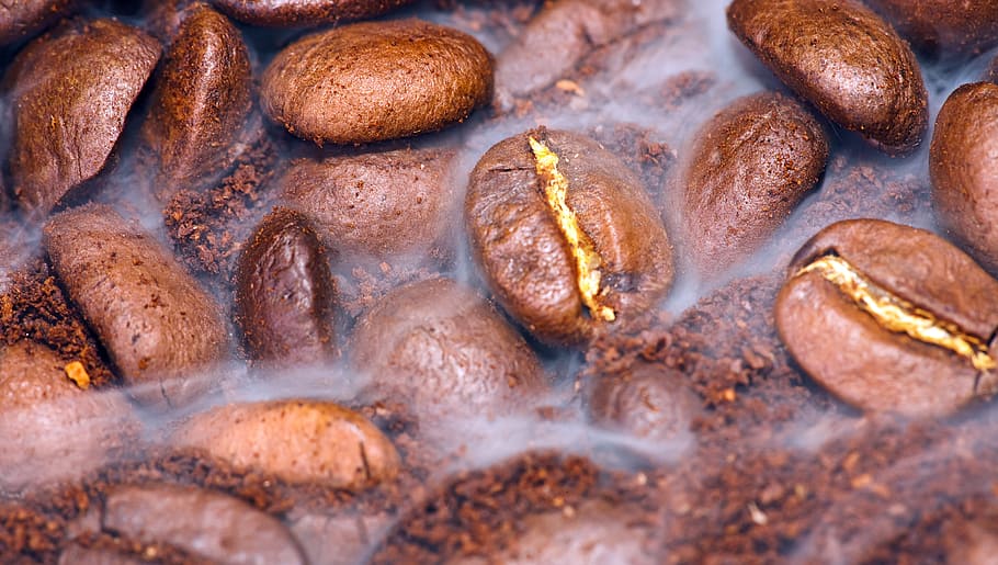closeup, cafe, natural, cofee, coffe, coffee, brown, aroma HD wallpaper