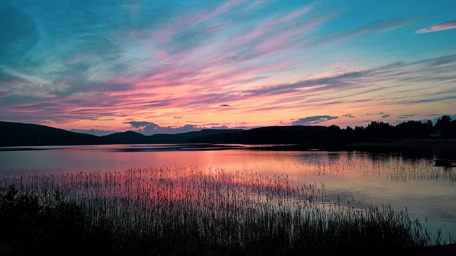 Photography of Sunset, clouds, dawn, dramatic sky, evening, evening sky HD wallpaper