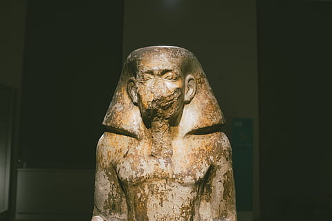 egyptian sphinx statue at the Egypt Museum in Turin Italy, ancient HD wallpaper