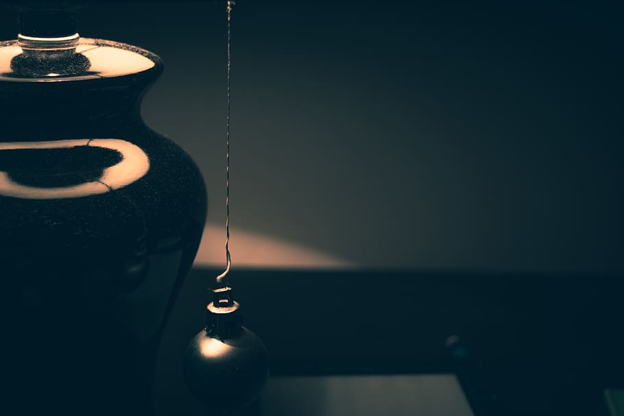 nightstand, lamp, hanging, lighting equipment, indoors, no people HD wallpaper