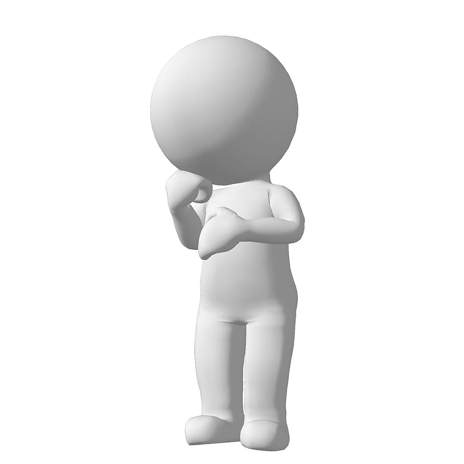 3dman, character, 3dmodel, human, 3dmodelman, thinking, studio shot HD wallpaper