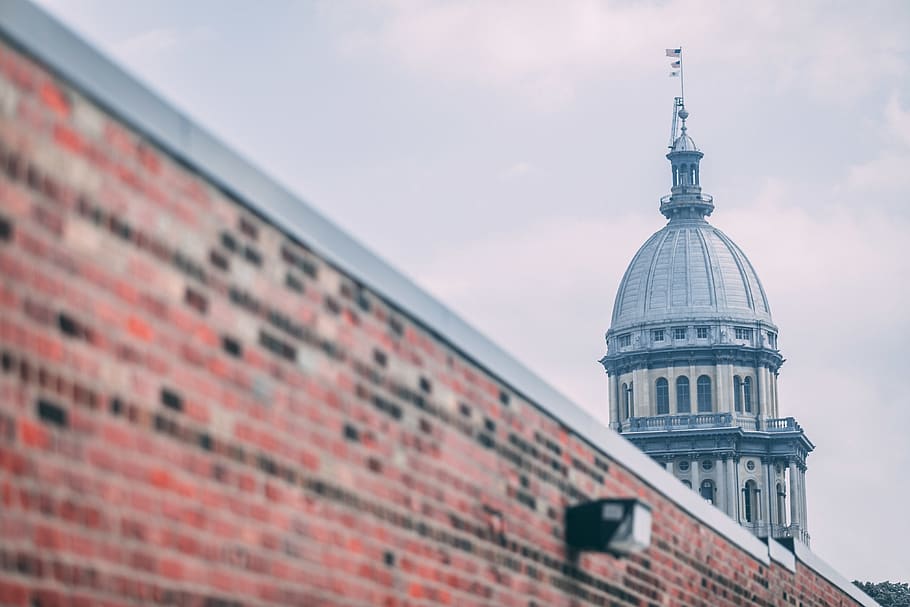 white and gray painted building, architecture, dome, tower, capitol HD wallpaper