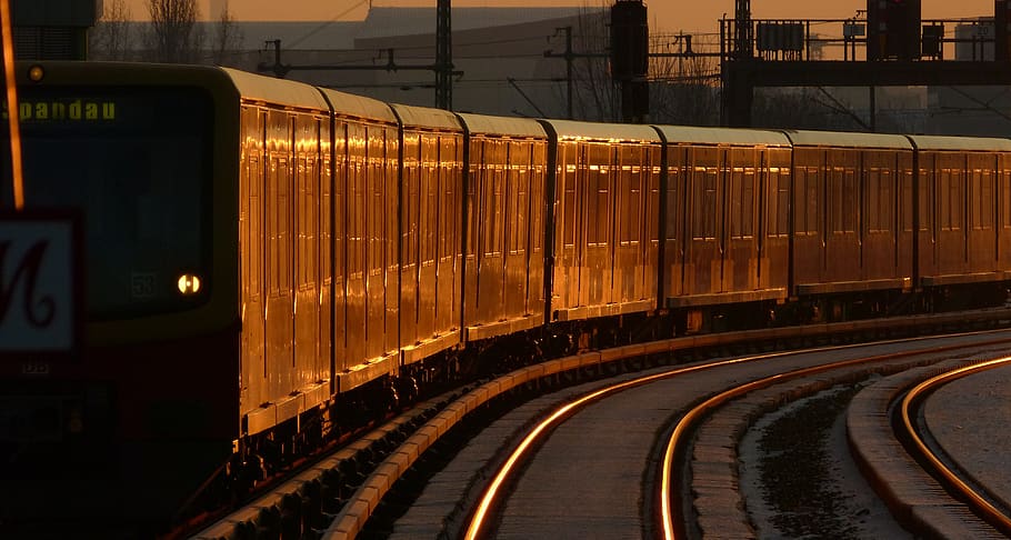 traffic, s bahn, local train, track, railway station, rails HD wallpaper