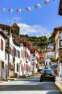 basque, bastide, clairence, the bastide, basque country, building exterior HD wallpaper