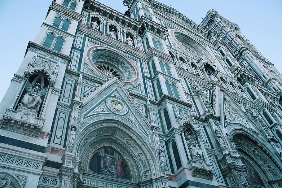 italy, metropolitan city of florence, low angle view, building exterior, HD wallpaper