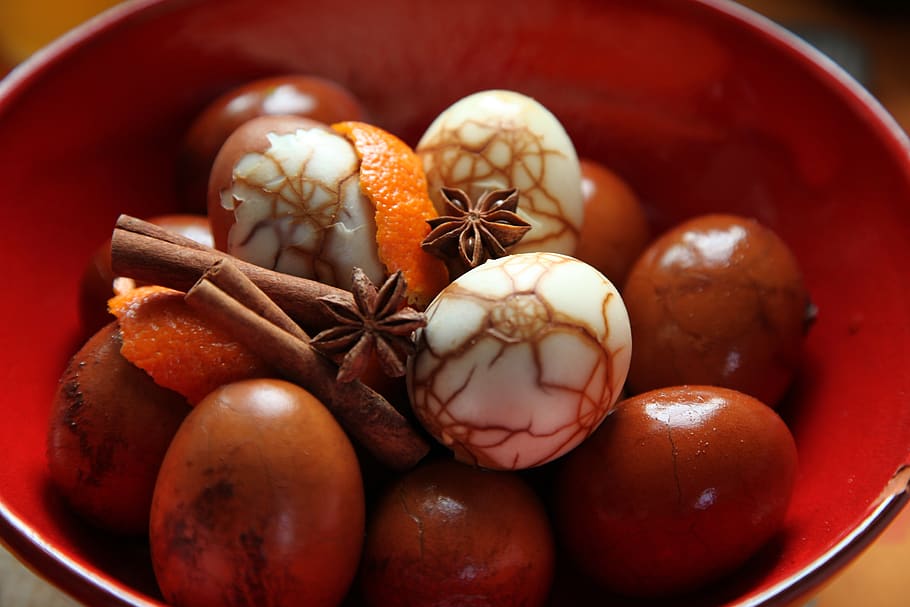 easter, eggs, spring, œuf, eggs marbled, spices, food, food and drink HD wallpaper