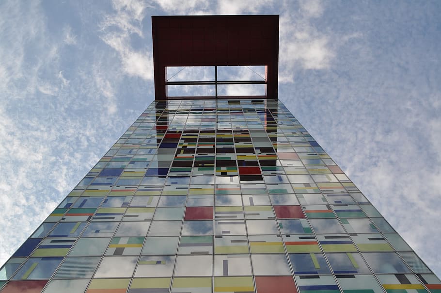 Bottom Shot Photography of Glass Building, architecture, facade HD wallpaper